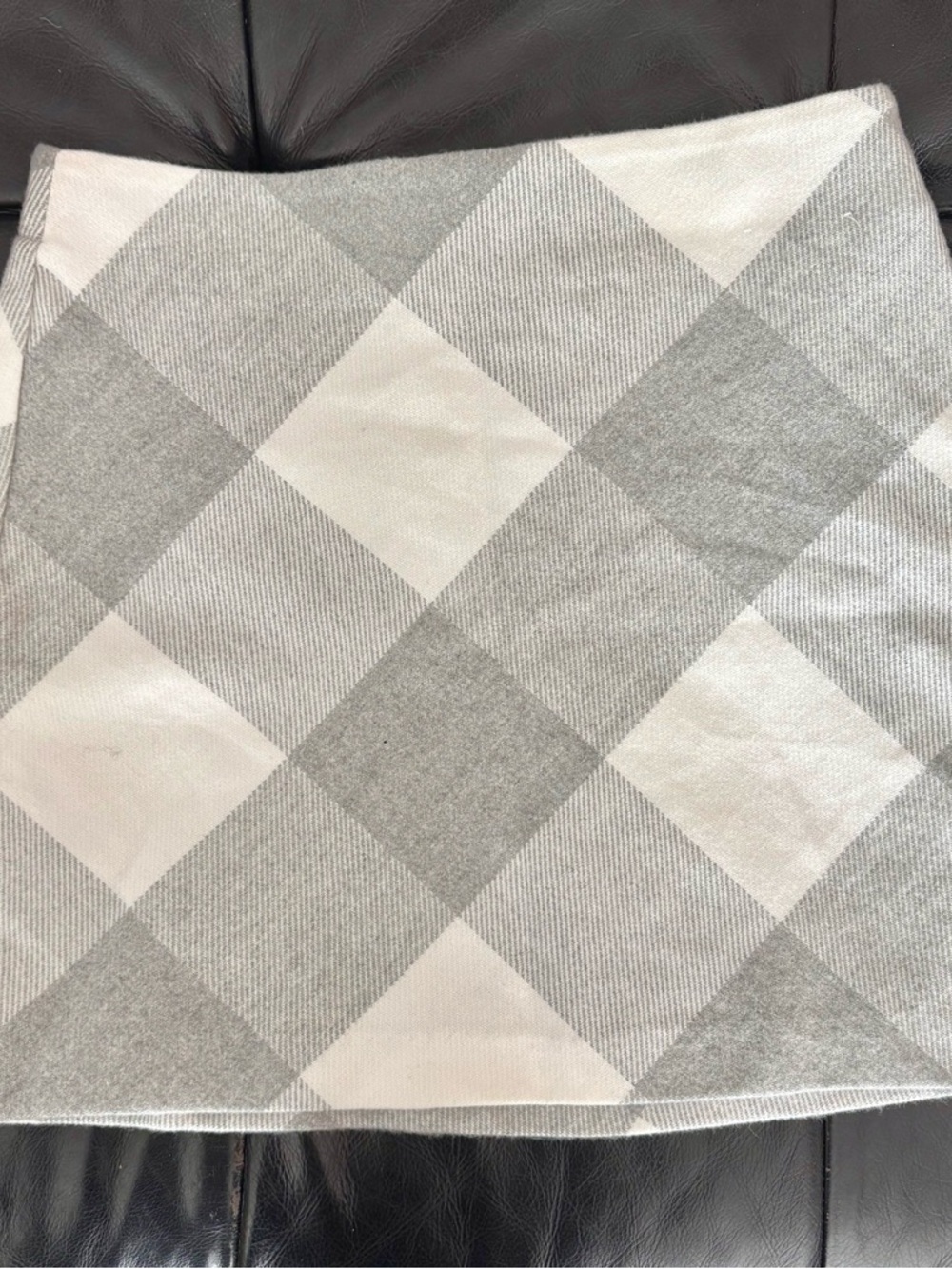 Gymboree Gray and White Plaid Skirt